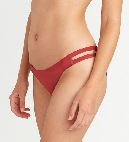 RVCA | Solid Full Side Tab Bikini Bottom